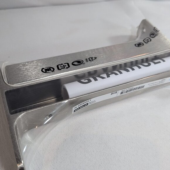 SET of 2 IKEA Granhult Shelf Brackets 7-3/4" x 4-3/4" 504.305.35 Nickle SEALED - Picture 4 of 8